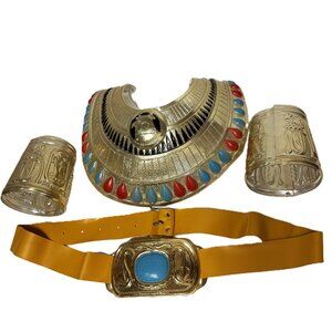 Cleopatra Collar Cuffs Belt Cesar’ Light Weight Plastic NOS NWT
